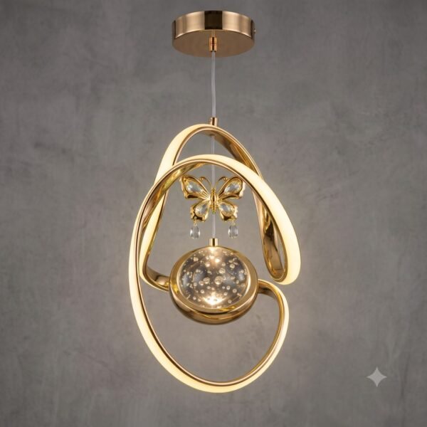 1 pcs led Papillon Aura Modern Gold LED Butterfly Pendant Light