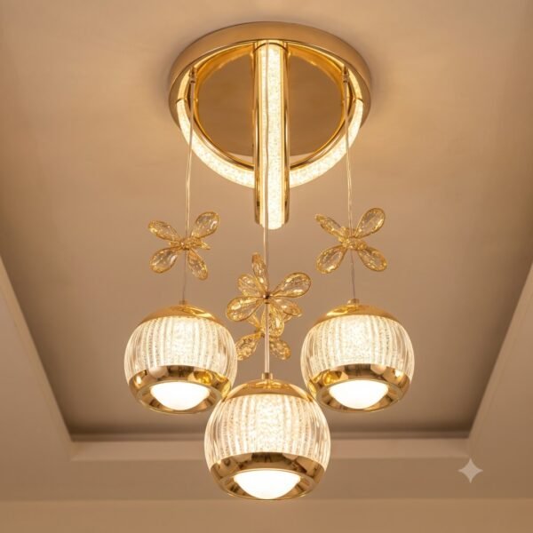 4pcs set led 4-Light Butterfly LED Chandelier