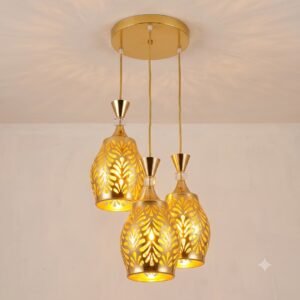 Imperial Gold Botanical Cutout Cluster Ceiling Light
