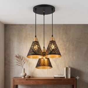 Elysian Mesh Modern Industrial 3-Light E27 Hanging Light
