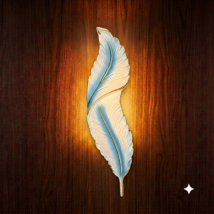 C1874F59-5A2C-48AD-8302-C3949CBF521C Modern Feather LED Wall Sconce Light