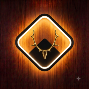 Gemini_Generated_Image_pjbdm8pjbdm8pjbd Golden Deer Antler LED Wall Light