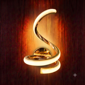 Gemini_Generated_Image_u8j2slu8j2slu8j2 Modern Spiral Gold LED Wall Lamp (3-Color Changing)