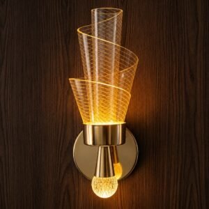 IMG_9491 Golden Spiral Luxe LED Wall Sconce