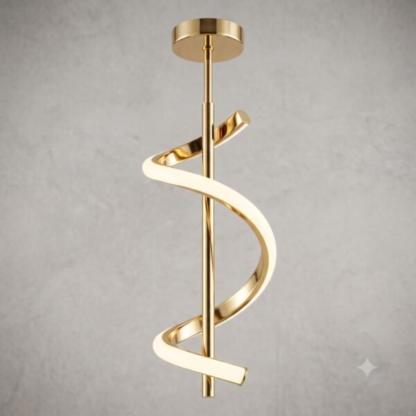 Aurelia Helix Modern Gold LED Pendant Light