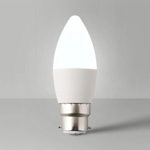 B22 Cool Daylight LED Candle Bulb (White Light / 6500K)