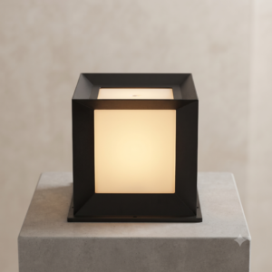 Minimalist Modern Square Cube Gate Light BIG