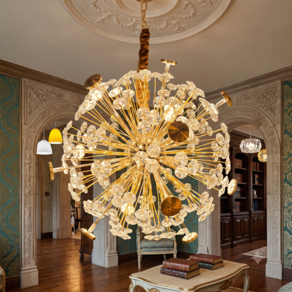 Modern Dandelion Crystal Chandelier