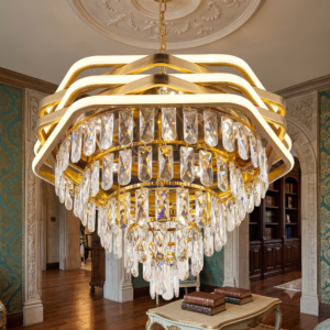 Regalia Luxe 600mm 6-in-1 Multi-Color Crystal Chandelier