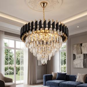 BLACK-GOLDEN Chandelier 600MM