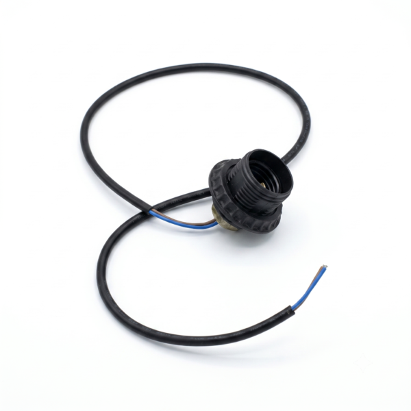 E27 with Black coverd Wire Holder